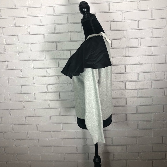J. Crew Women’s Asymmetrical Ruffle Sweatshirt - Picture 6 of 9